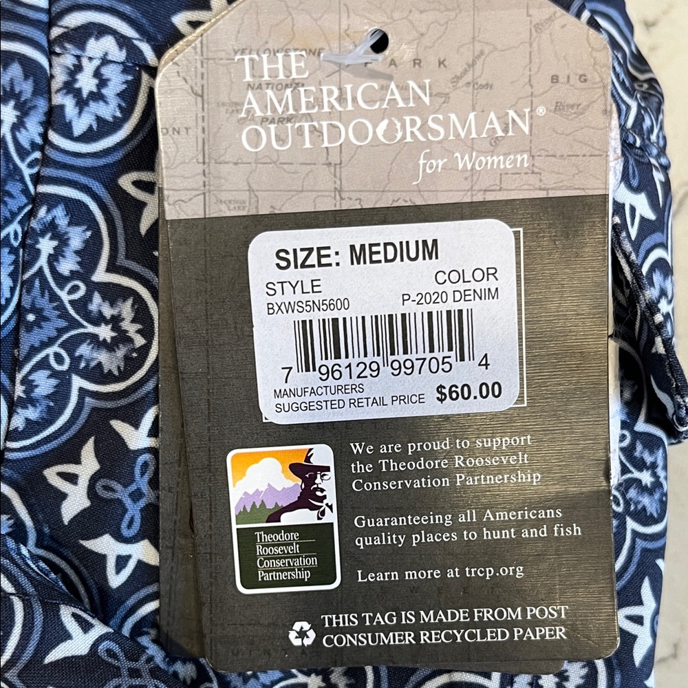 The American Outdoorsman Navy Floral Women's Board Shorts Size M - Picture 9 of 14